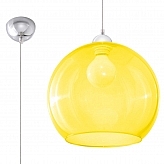 Lampa wisząca BALL żółta-Sollux-Lampy wiszące-Oświetlenie do salonu ,Oświetlenie do jadalni,Oświetlenie do kuchni,Oświetlenie do przedpokoju,