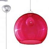 Lampa wisząca BALL czerwona-Sollux-Lampy wiszące-Oświetlenie do pokoju dziecięcego,Oświetlenie do przedpokoju,Oświetlenie do kuchni,Oświetlenie
