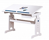 BARU biurko biało-różowo-niebieskie (1p=1szt)-Halmar-Biurka-