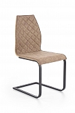 K265 krzesło czarny / brązowy / dąb miodowy (2p=4szt)-Halmar-Krzesła-