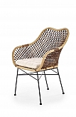K336 krzesło rattan naturalny (1p=1szt)-Halmar-Krzesła-Meble ogrodowe 