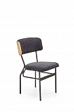SMART krzesło KR dąb naturalny/czarny (1p=2szt)-Halmar-Biurka-