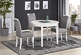 SORBUS stół rozkładany, blat - biały, nogi - białe (2p=1szt)-Halmar-Biurka-
